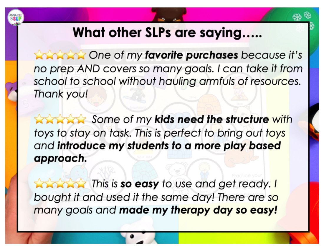 Toy Companion Worksheets Bundle 2.0 for speech therapy preview page 6