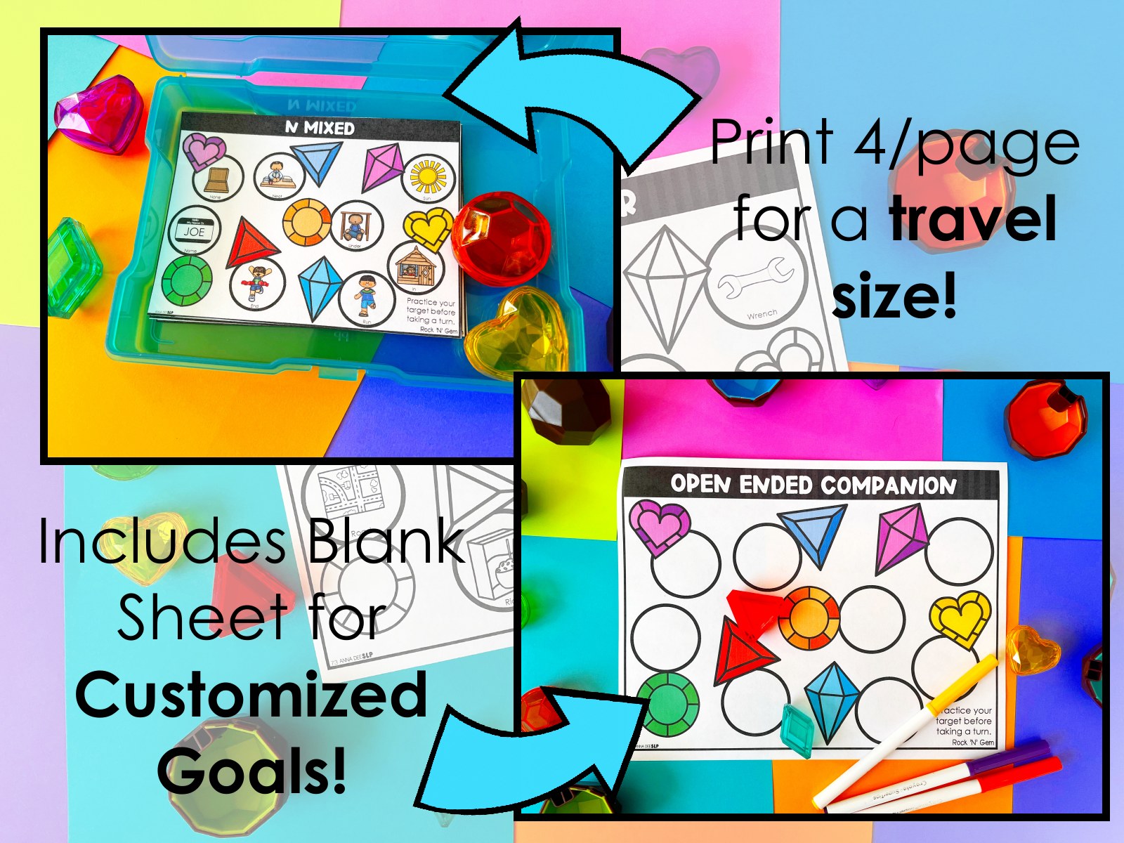 Rock n Gem Toy Companion for speech therapy preview page 4