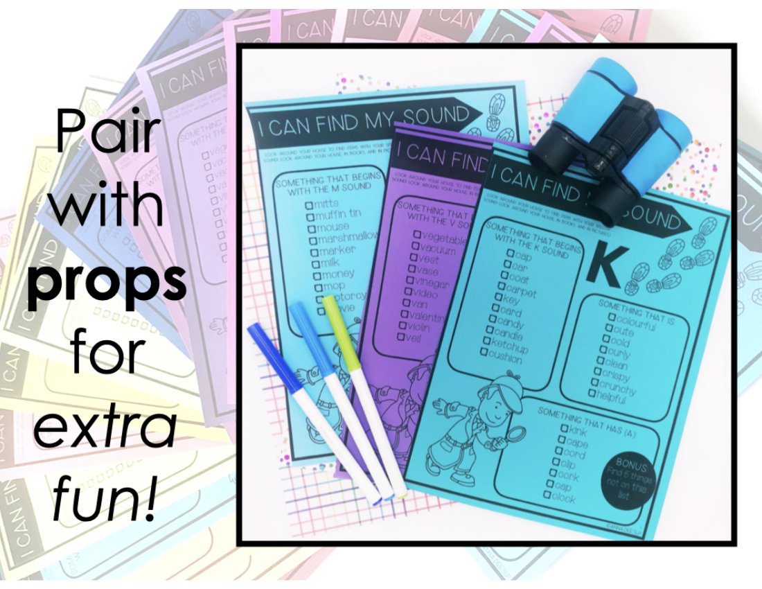 Articulation Scavenger Hunt for speech therapy preview page 5