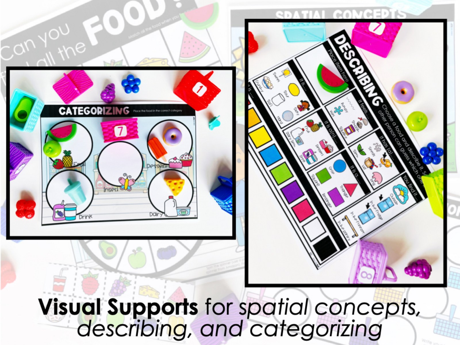 Spring and Summer Picnic Basket Toy Companion for speech therapy preview page 4
