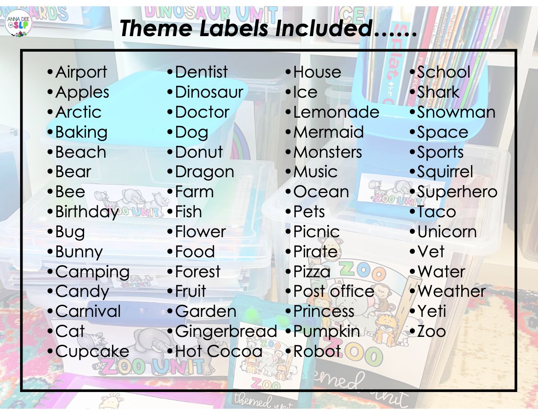 Office Organization Labels for speech therapy preview page 6