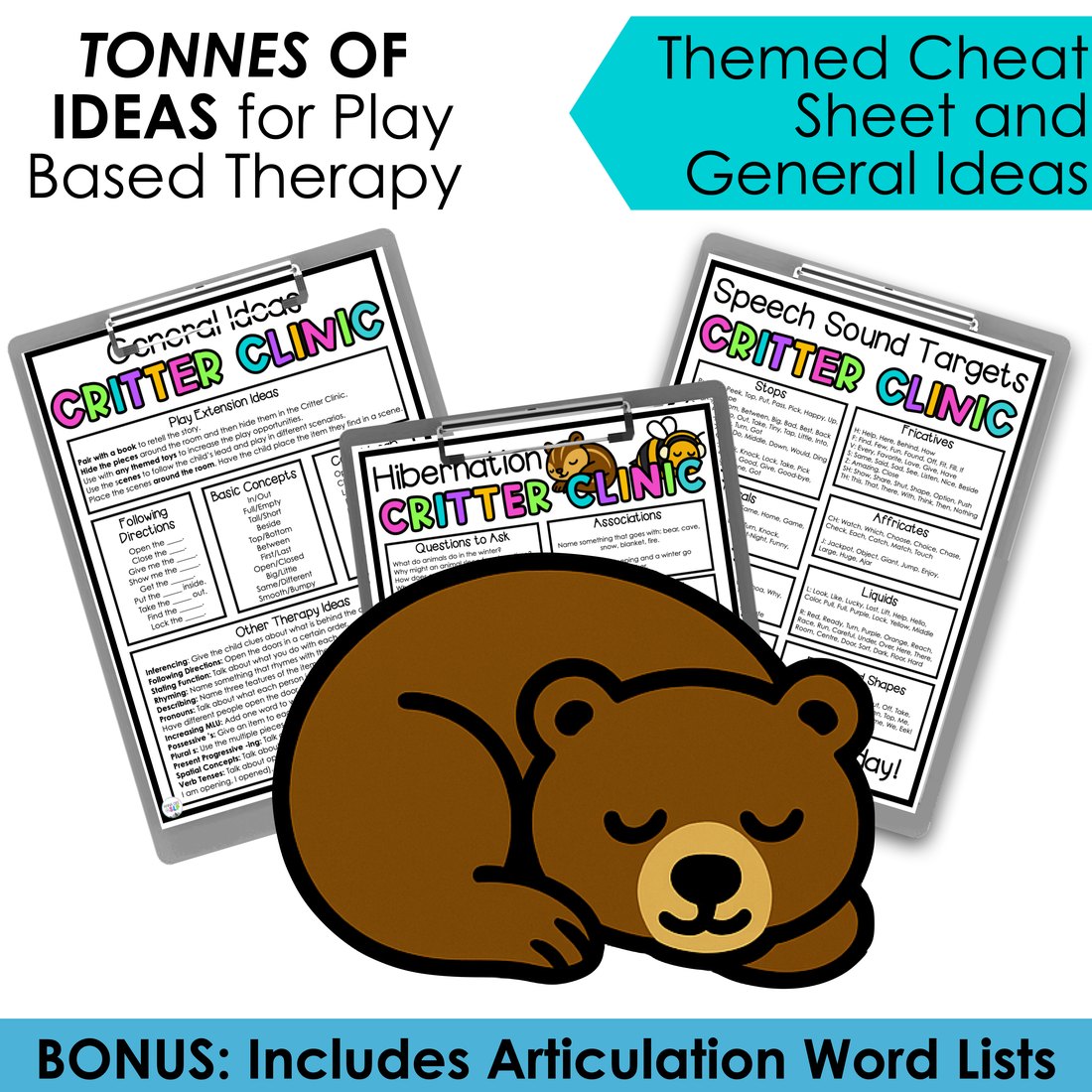 Hibernation Critter Clinic speech therapy toy companion – image 4