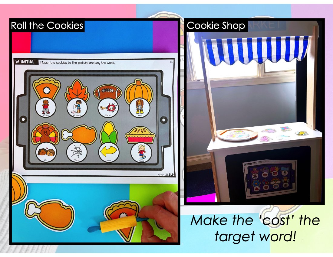 Thanksgiving say and play activity for speech therapy preview page 4