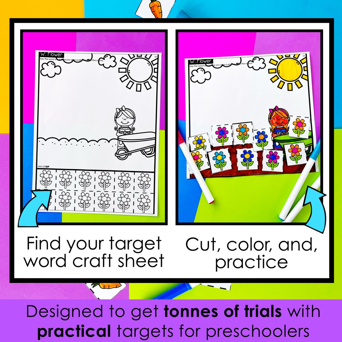 Early Sounds Craft Sheets for speech therapy – image 2