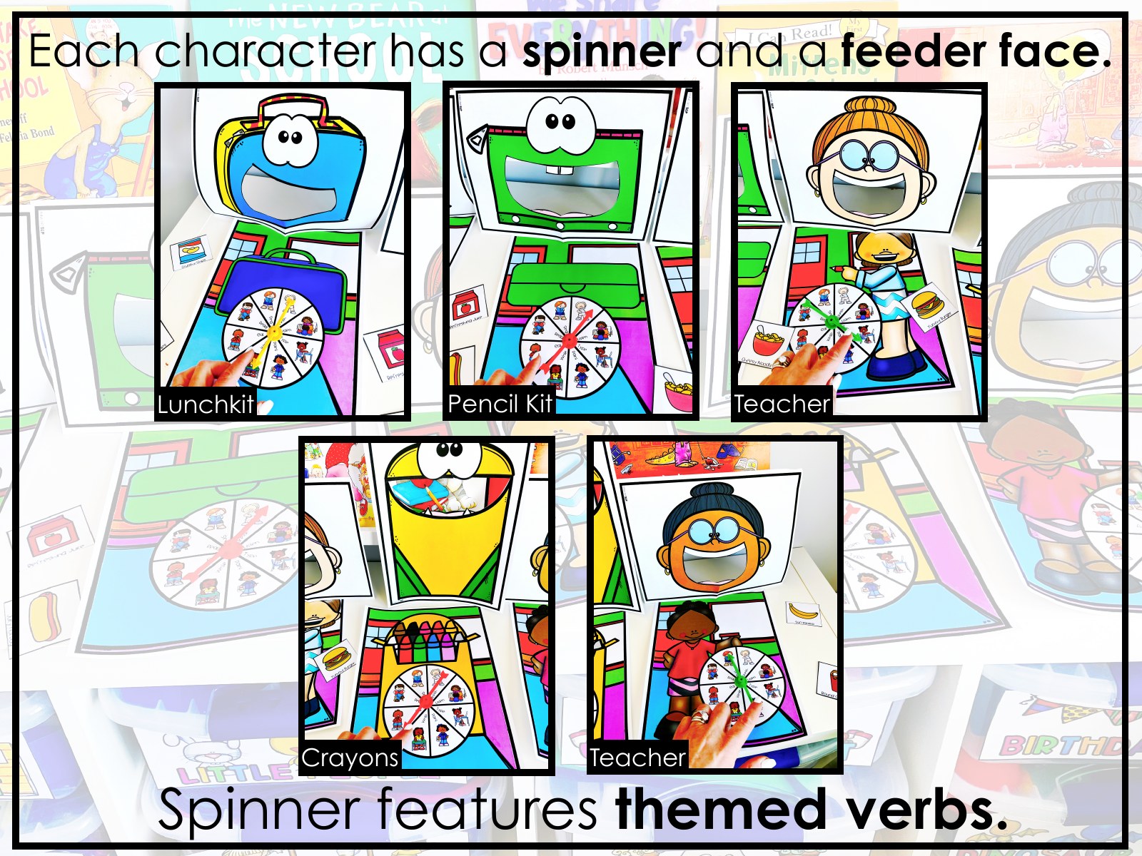 Back to School Interactive Feeding Game for speech therapy preview page 5