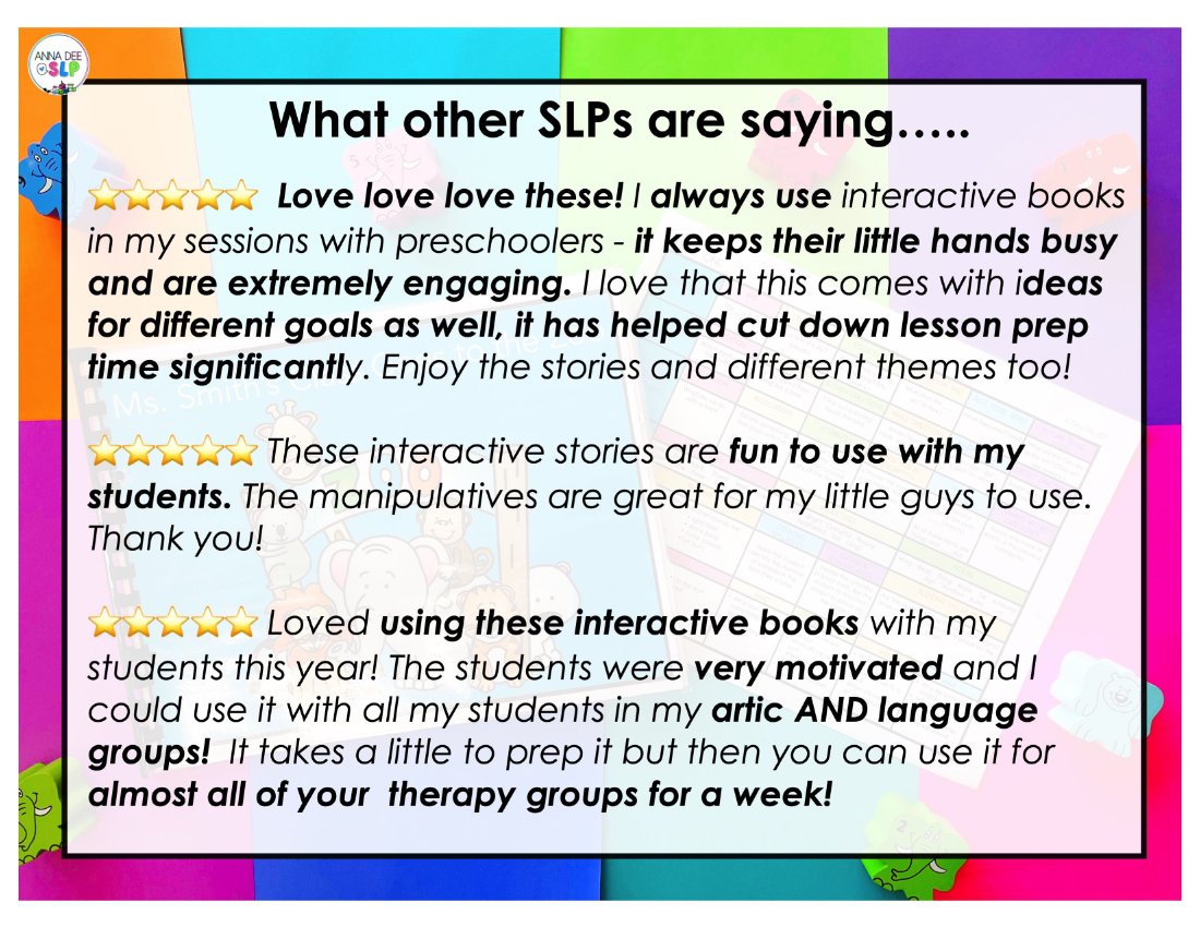 Interactive Books Bundle for speech therapy preview page 6