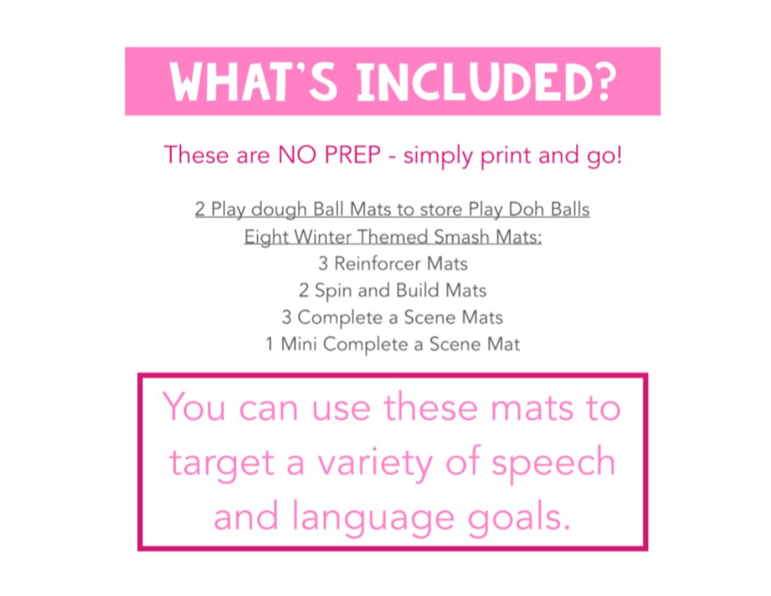 Valentine's Day Play Doh Mats for speech therapy preview page 4