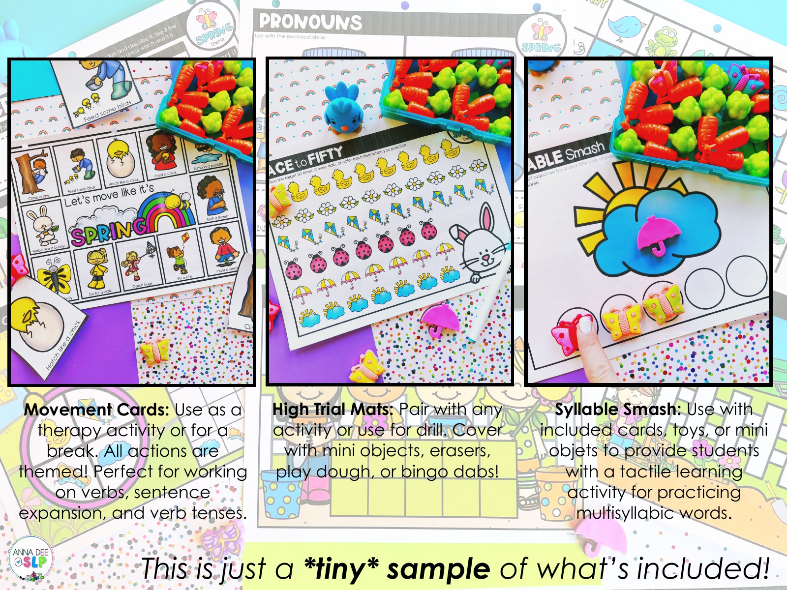 Spring Activities and Worksheets for speech therapy preview page 4