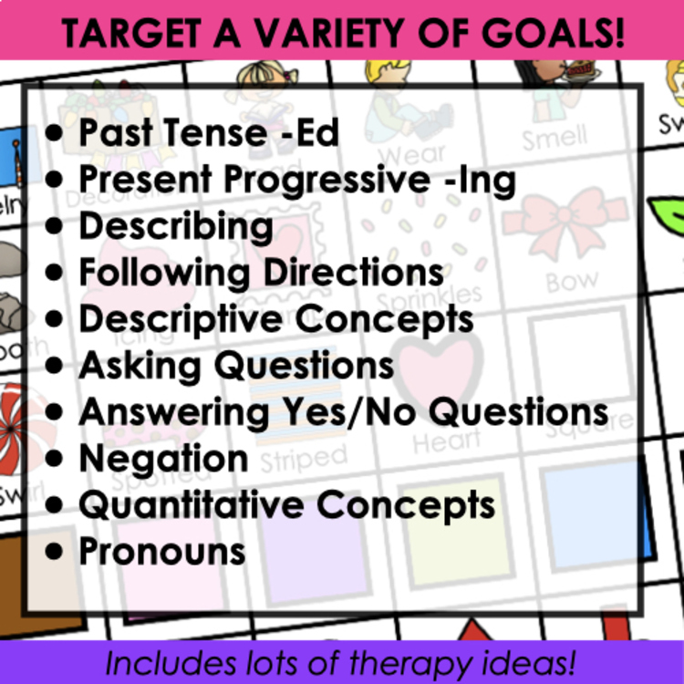 Valentine's Day Describing Game for speech therapy – image 4