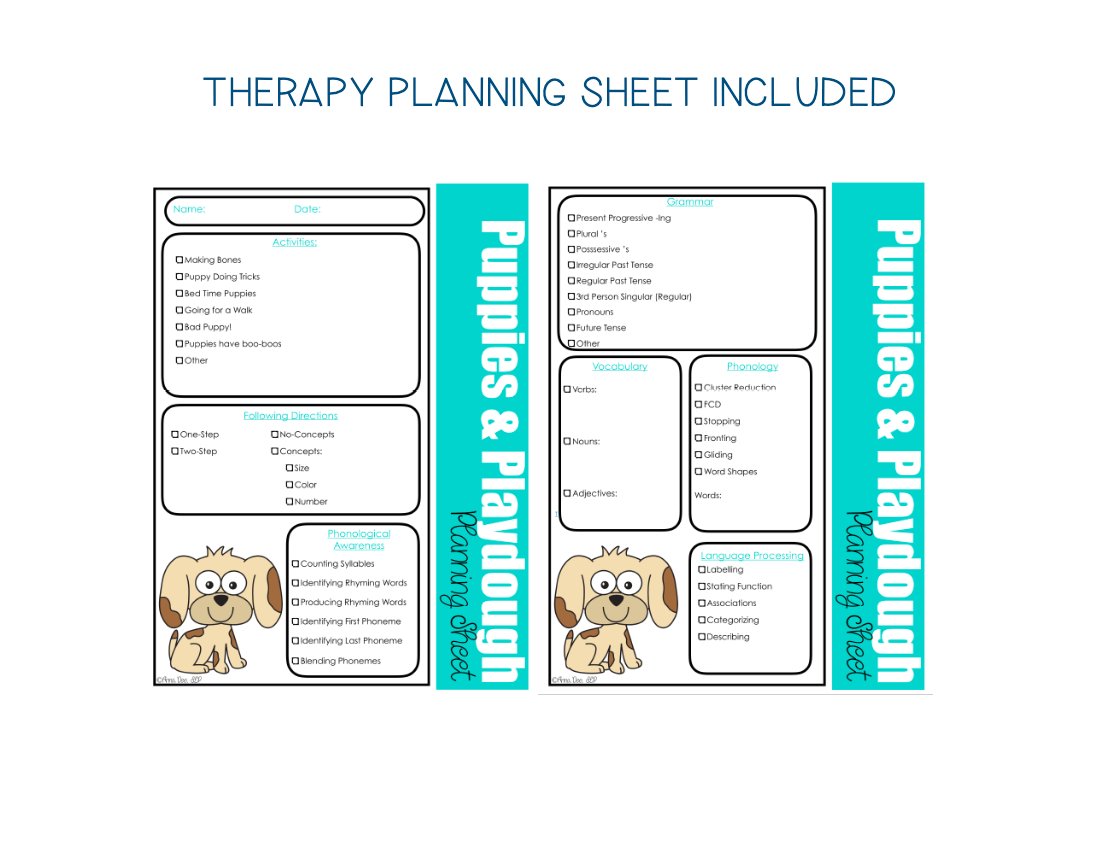 Activity Lesson Plan Template for speech therapy preview page 3