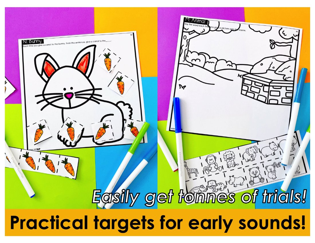 Early Sounds Craft Sheets for speech therapy preview page 3