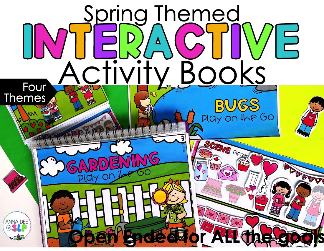 Spring Interactive Scenes and Games for speech therapy preview page 1