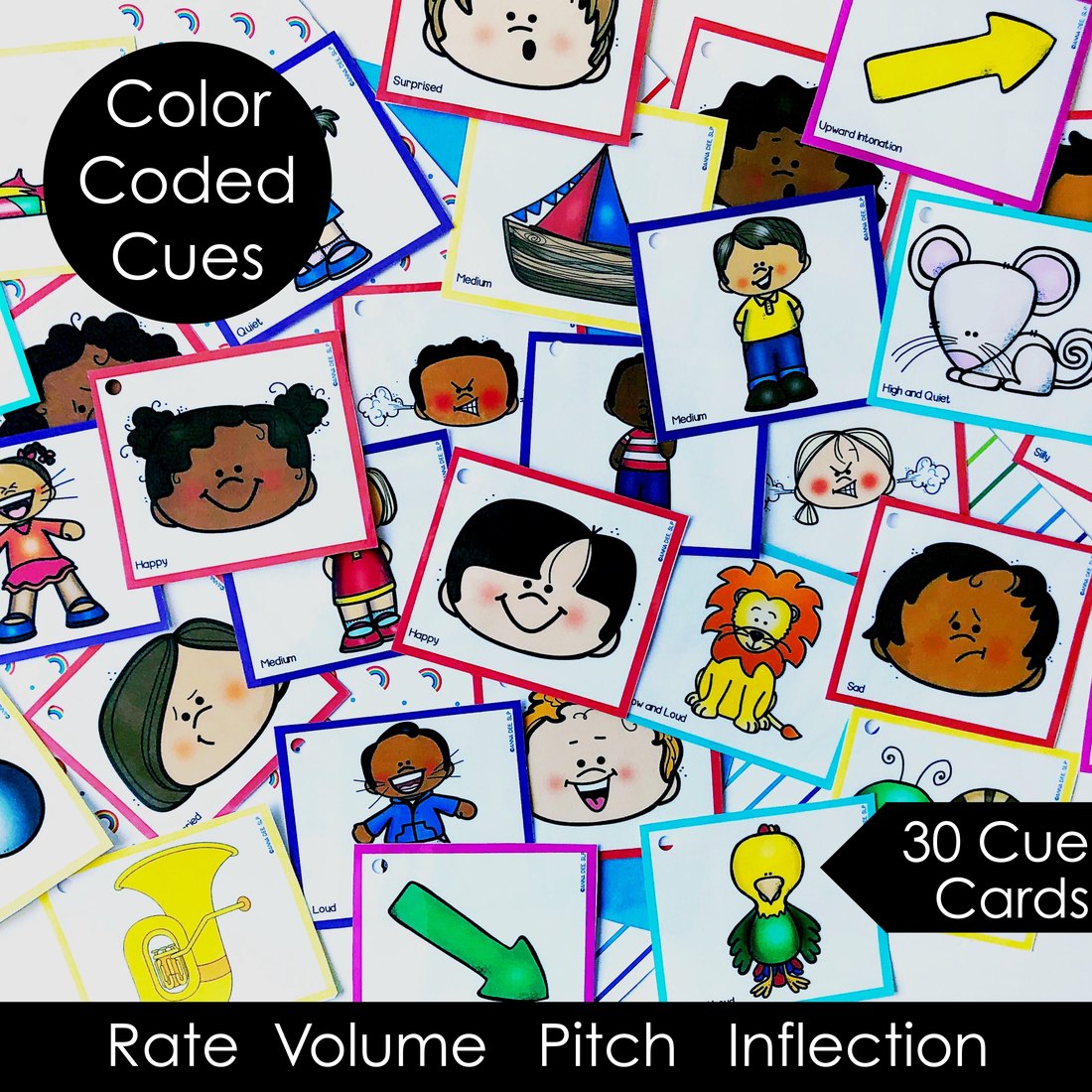 Apraxia Intonation and Prosody Cue Cards for speech therapy – image 2