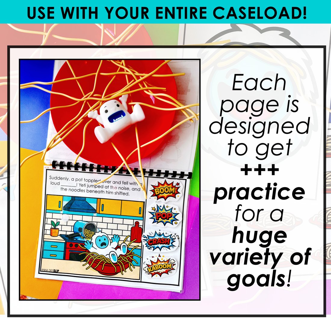 Yeti in my Spaghetti Interactive Story for speech therapy – image 4