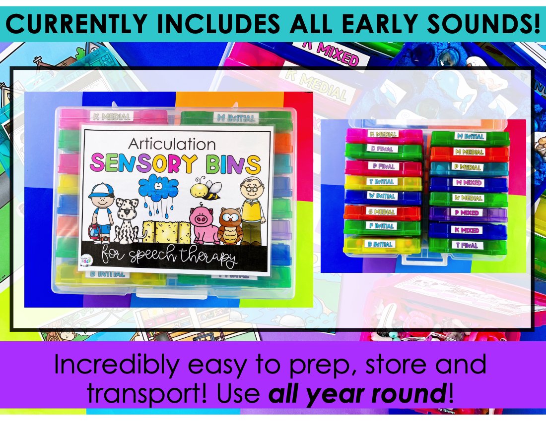 Articulation Sensory Bins BUNDLE for speech therapy preview page 8