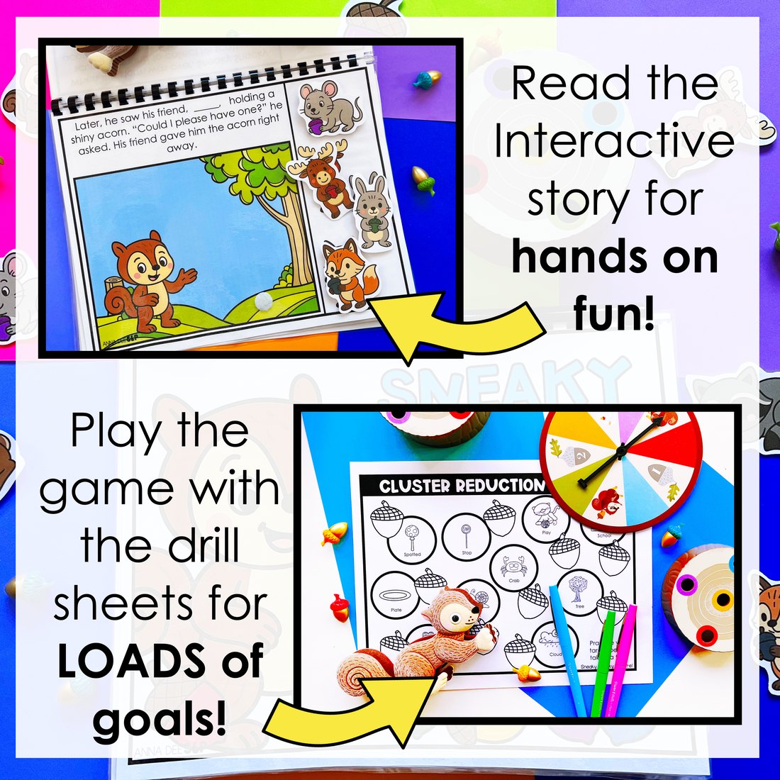 Sneaky Snacky Squirrel Story and Game Bundle for speech therapy – image 3