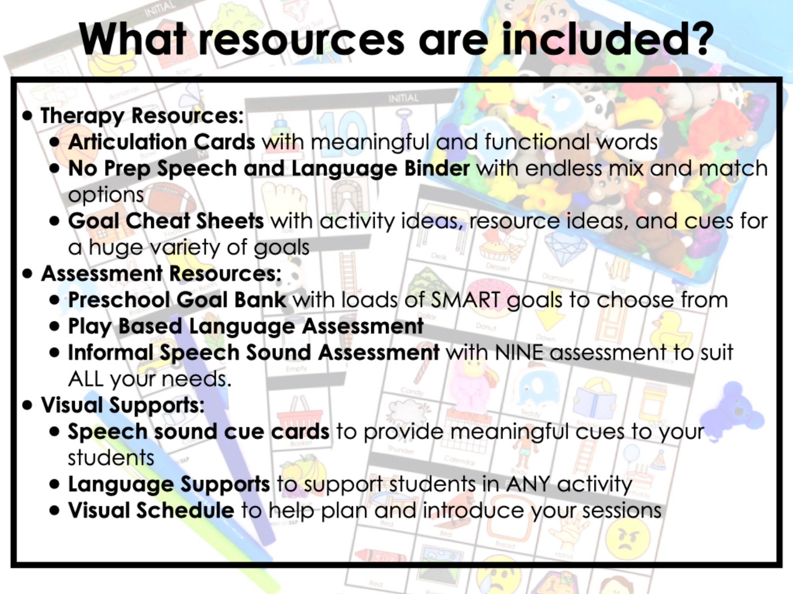 Back to School Activities and Visuals for speech therapy preview page 4