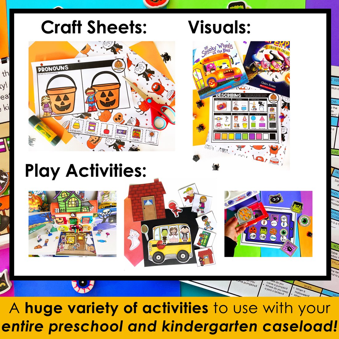 Halloween Activities Bundle for speech therapy – image 3