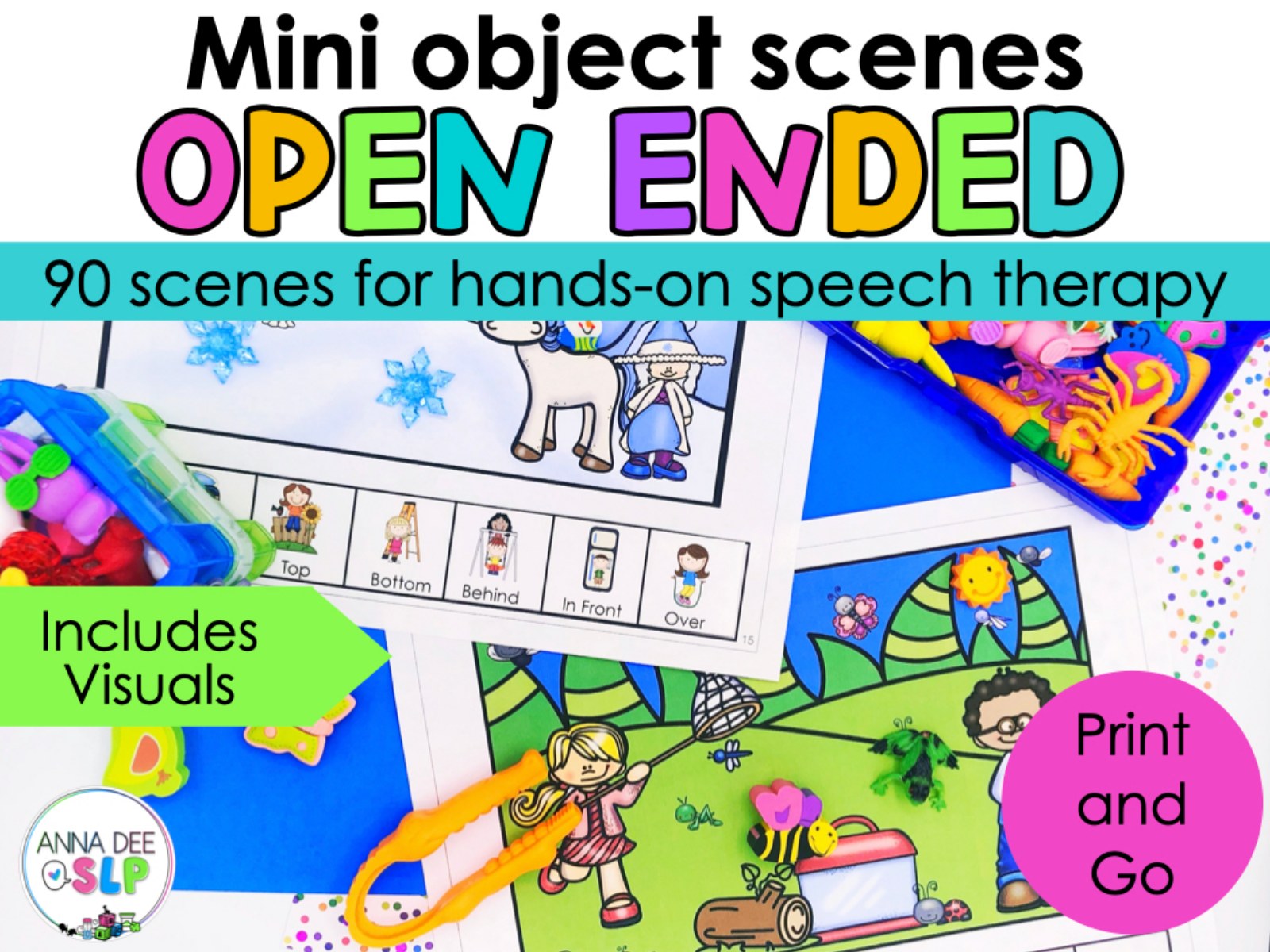Interactive Mini Object Scenes for speech therapy preview page 1
