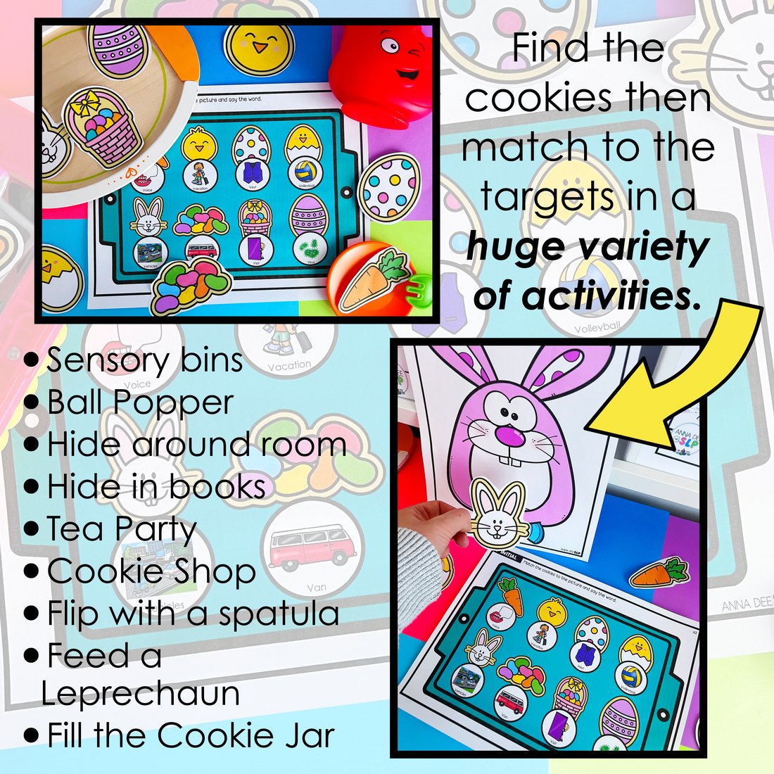 Easter say and play activity for speech therapy – image 2