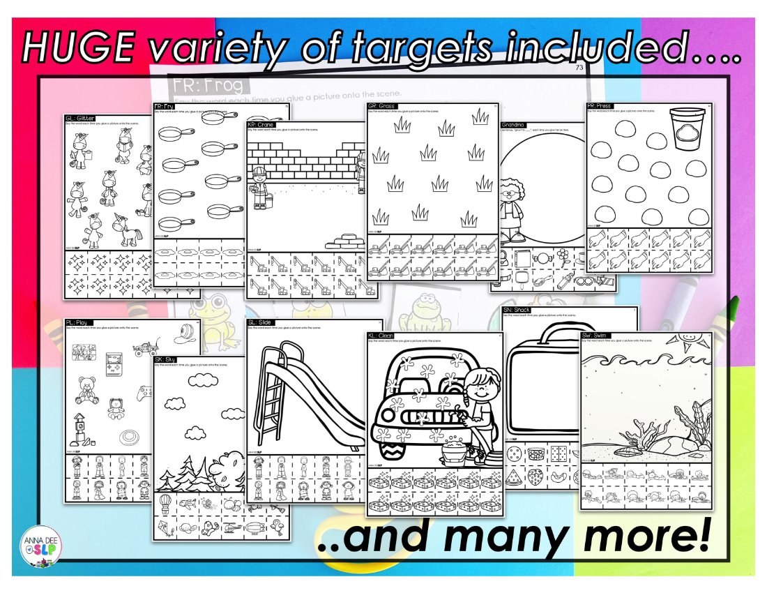 Blends Craft Sheets for speech therapy preview page 7