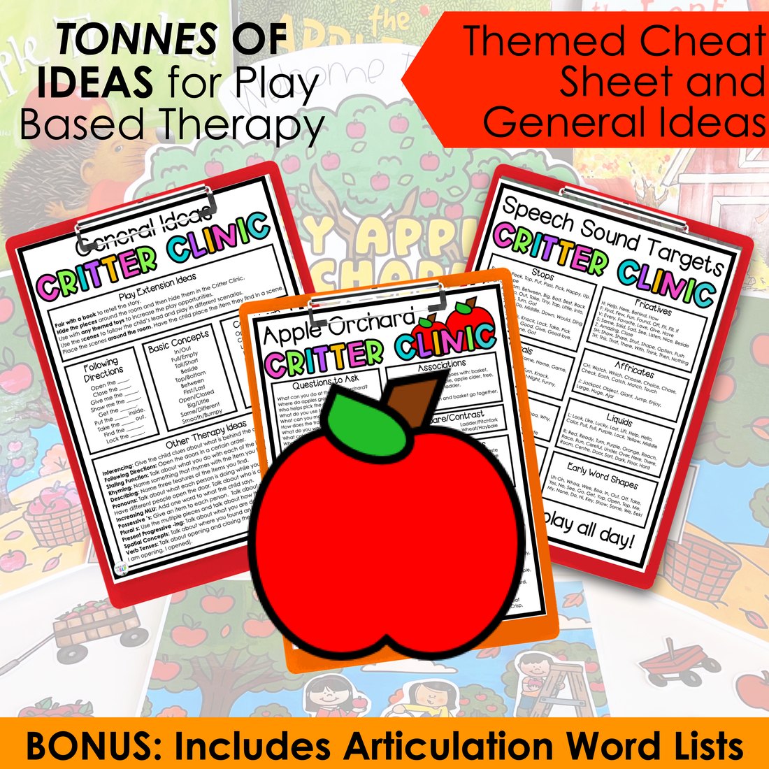 Fall Critter Clinic bundle speech therapy toy companions – image 4