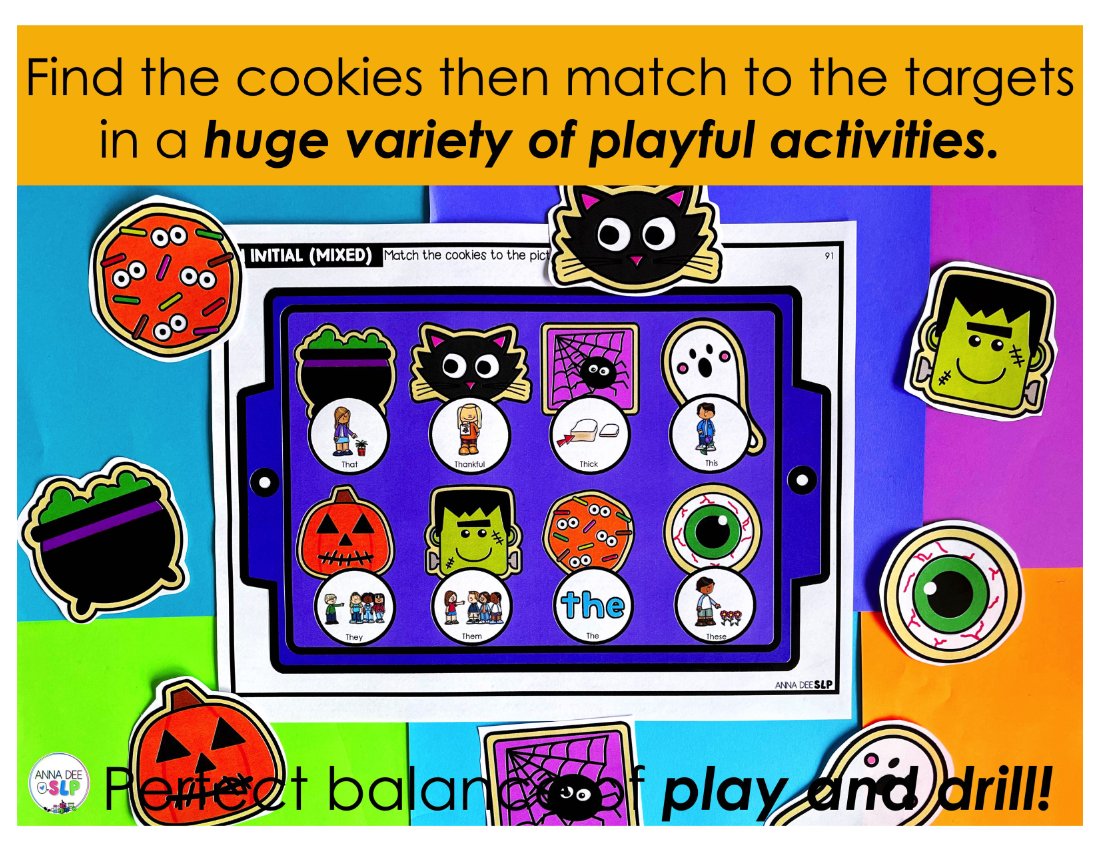 Halloween say and play activity for speech therapy preview page 2