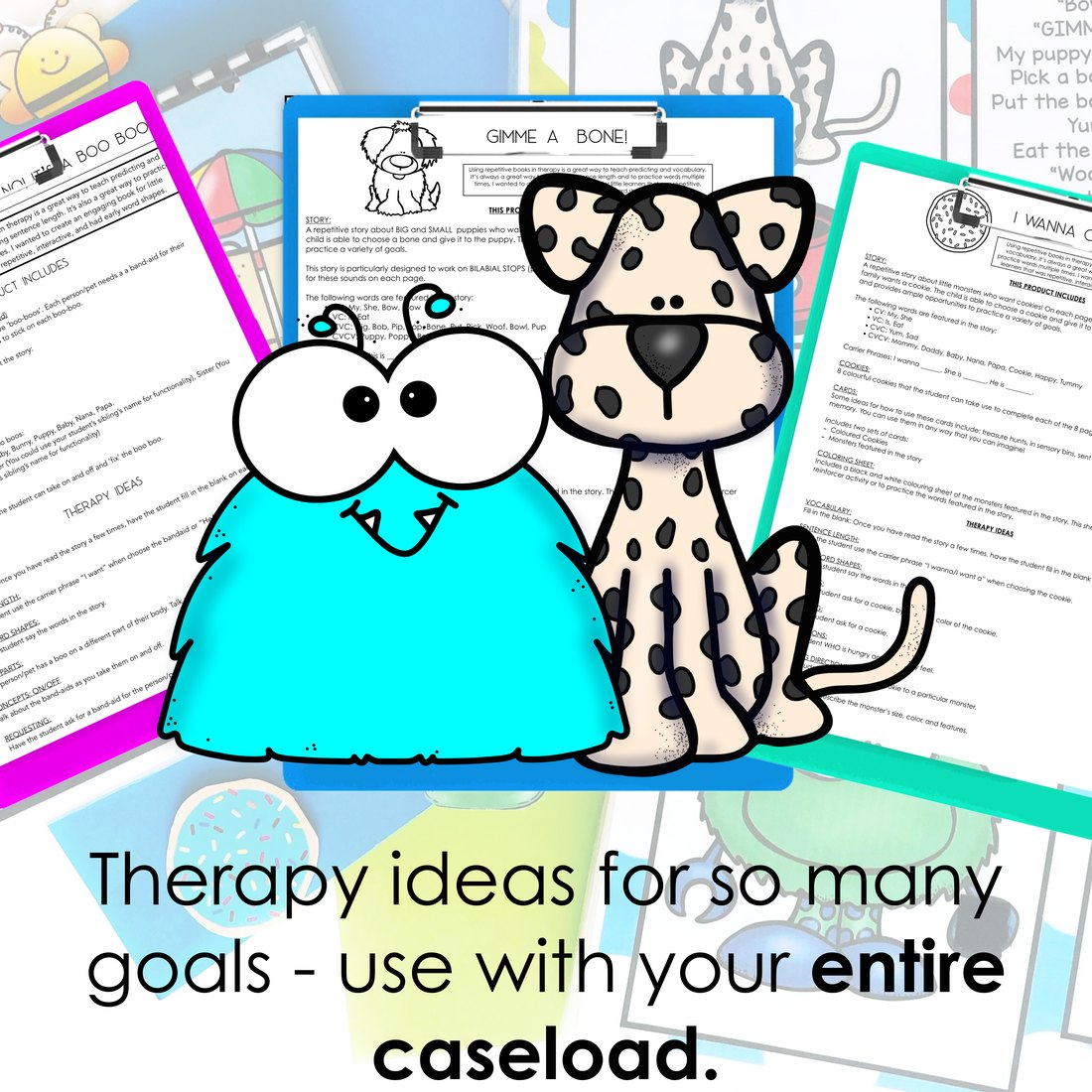Apraxia Repetitive Book Bundle for speech therapy – image 4