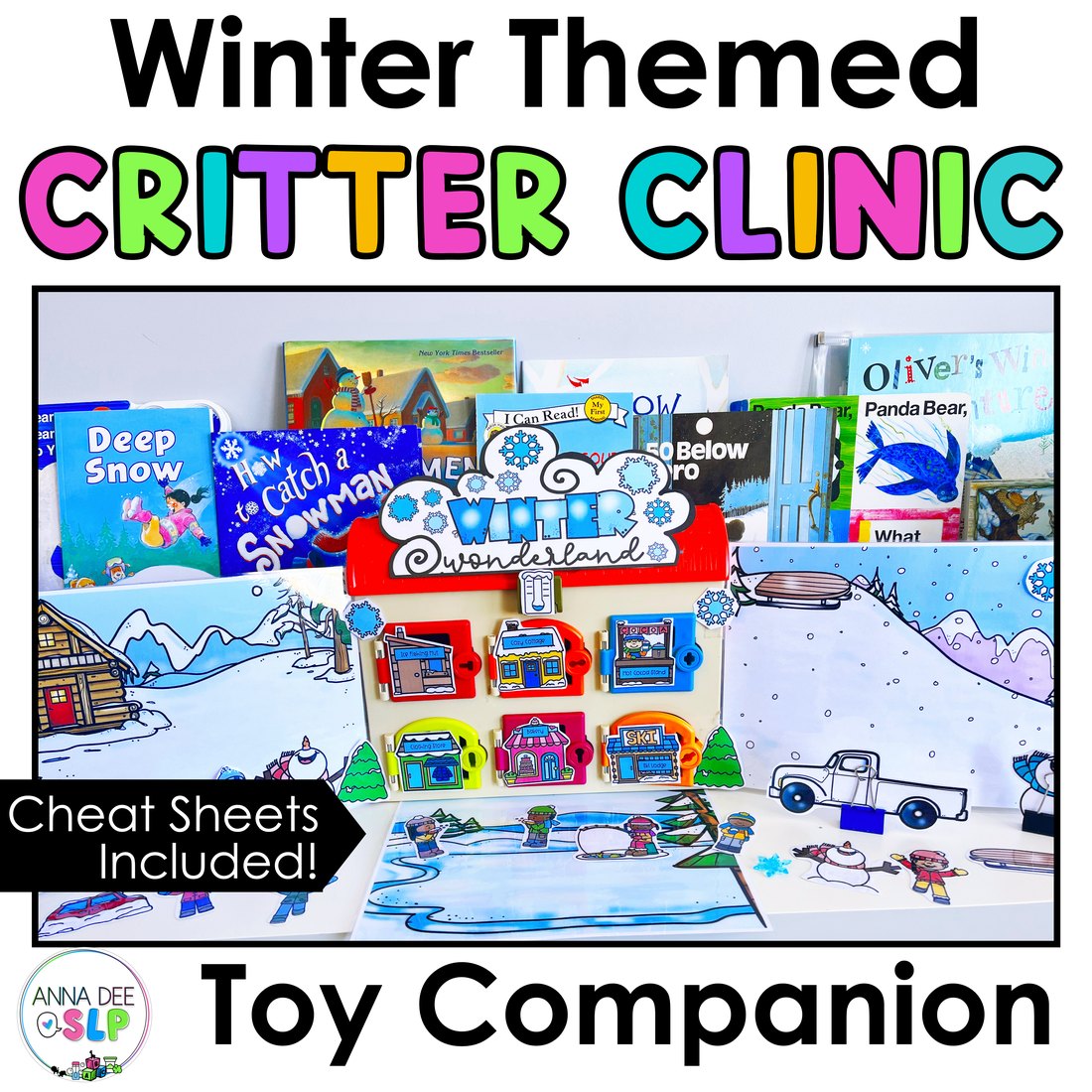 Winter Critter Clinic speech therapy toy companion