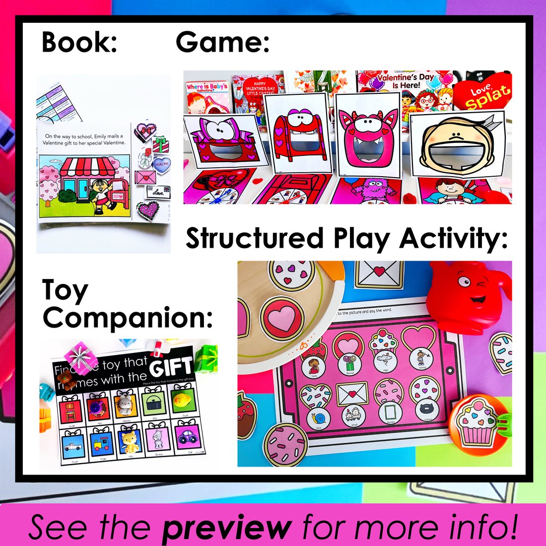 Valentine's Day Activity Bundle for speech therapy – image 4