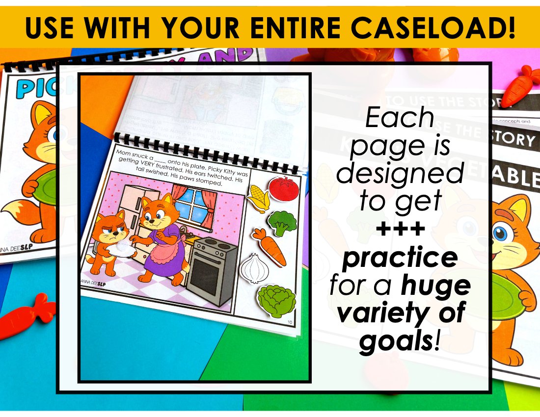 Picky Kitty Interactive Story for speech therapy preview page 3