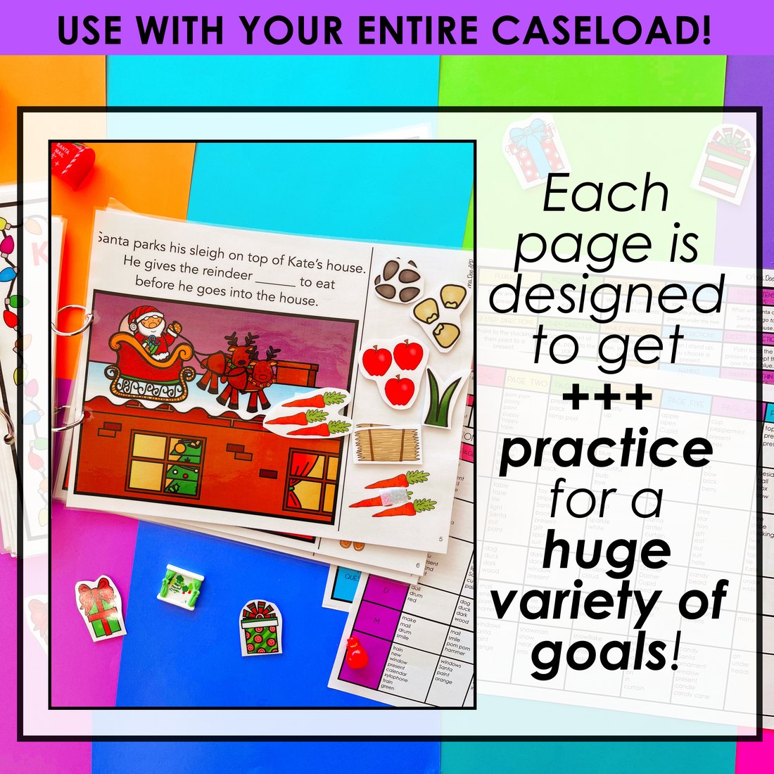 Christmas Interactive Book for speech therapy – image 3