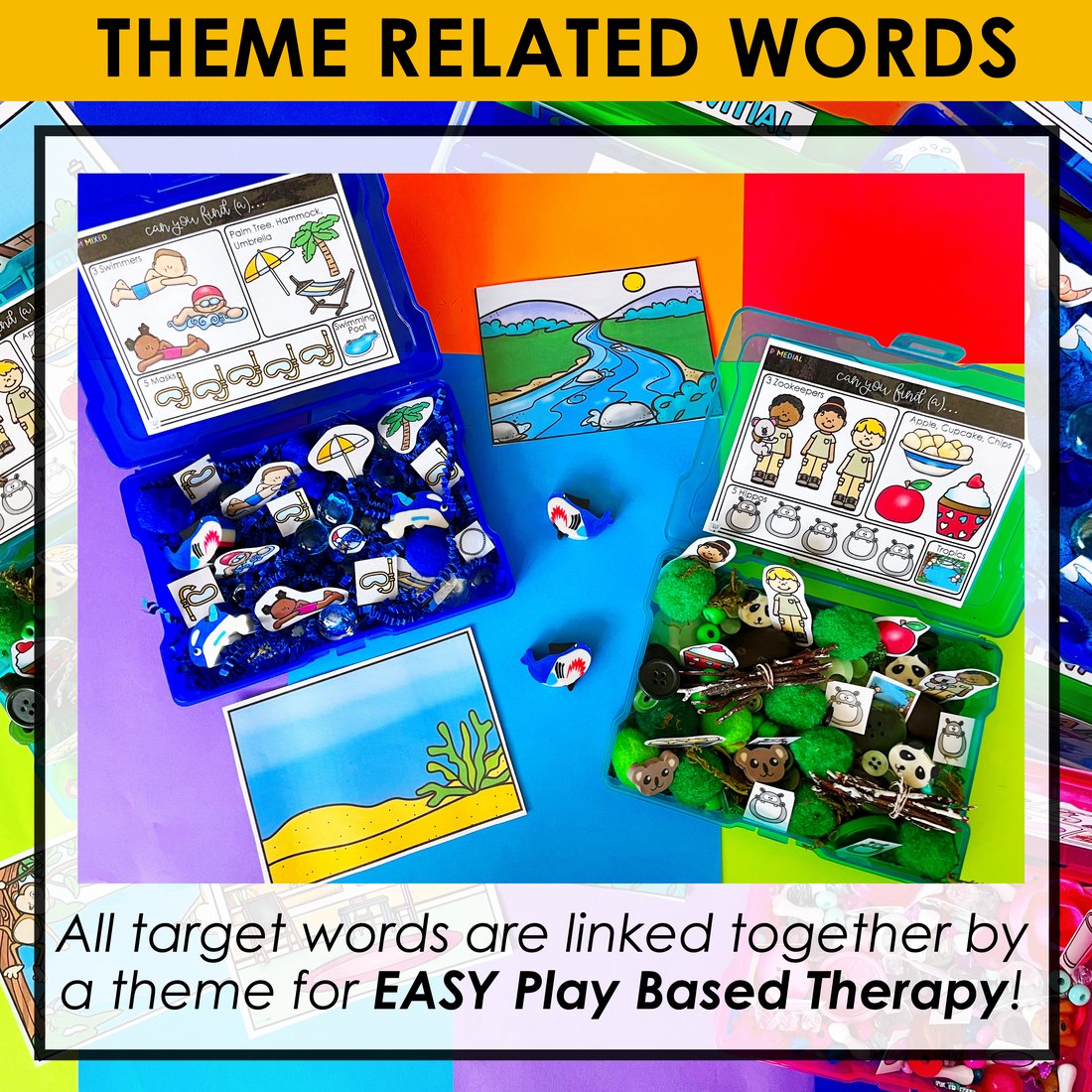 Early Sounds Articulation Sensory Bins for speech therapy – image 2