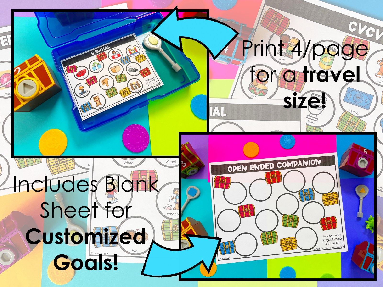 Sorting Surprise Pirate Treasure Toy Companion for speech therapy preview page 4