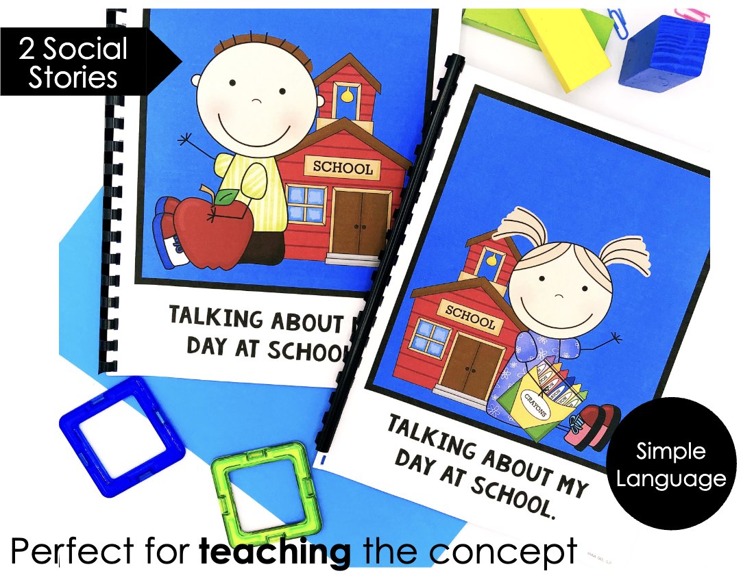 Back to School Communication Log and Social Story for speech therapy preview page 2