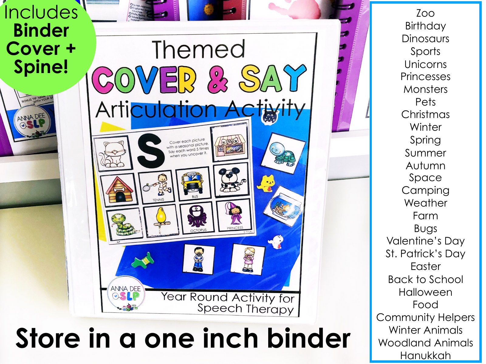 Year Round Articulation Activity for speech therapy preview page 7