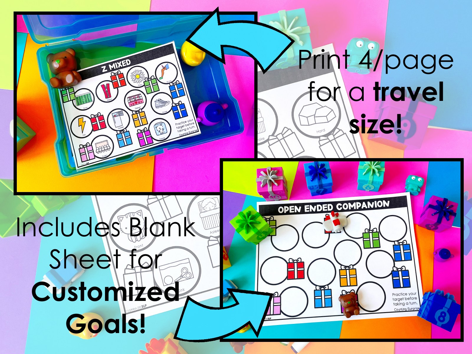 Counting Surprise Drill Toy Companion for speech therapy preview page 4