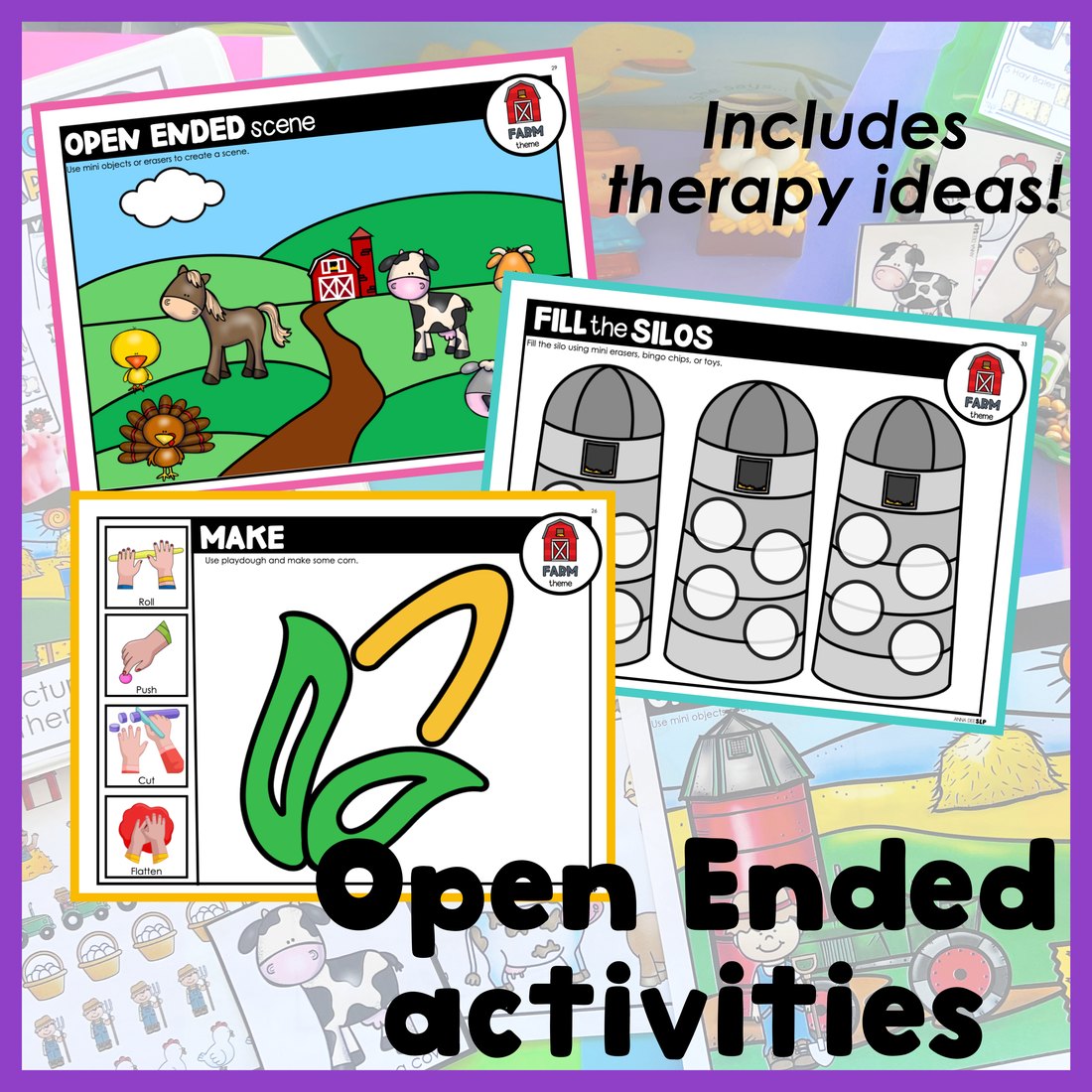 Farm Activities and Worksheets for speech therapy – image 3