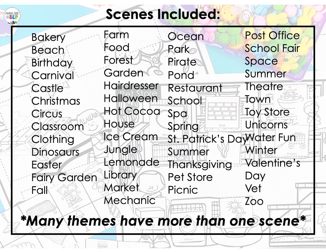 Interactive Craft Scenes for speech therapy preview page 7