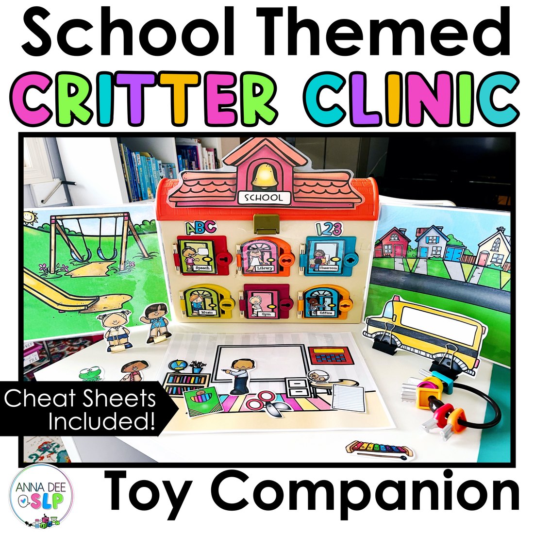 Back to School Critter Clinic speech therapy toy companion