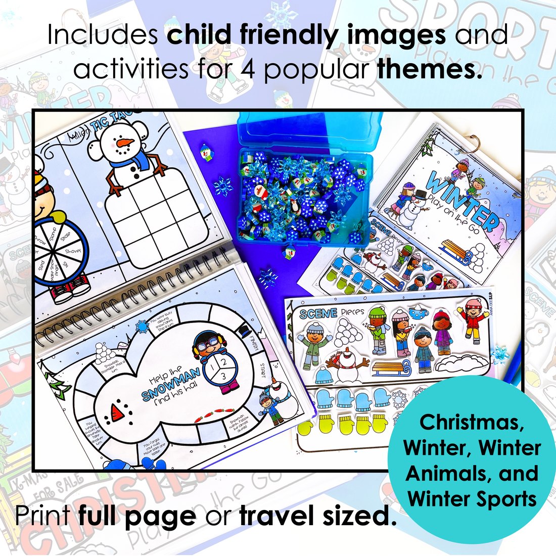 Winter and Christmas Interactive Scenes and Games for speech therapy – image 2