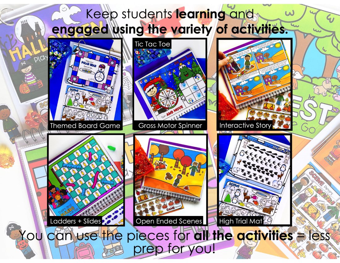 Interactive Scenes and Games Bundle for speech therapy preview page 3
