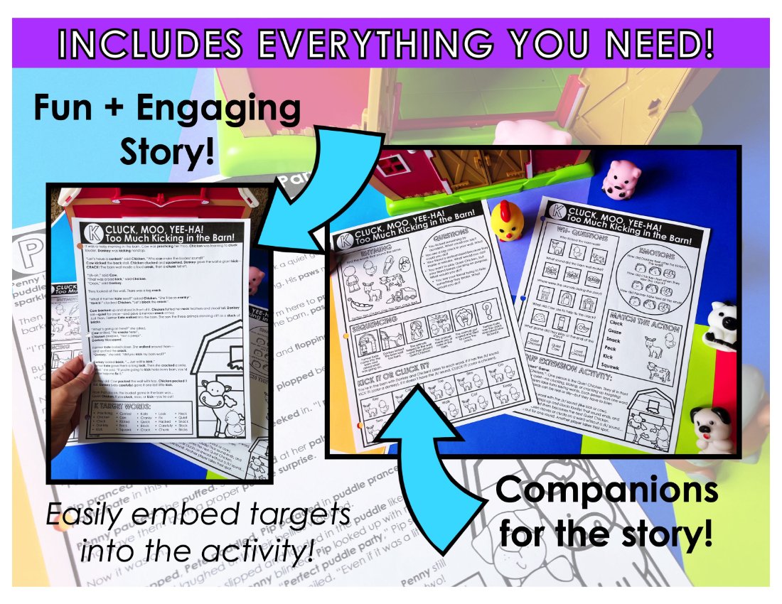 20 Sequencing Stories for speech therapy preview page 5