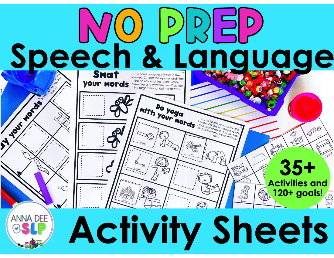 Fine Motor and Gross Motor Worksheets for speech therapy preview page 1