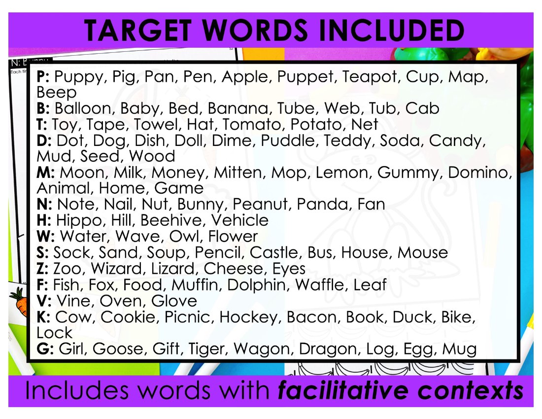 Early Sounds Craft Sheets for speech therapy preview page 5