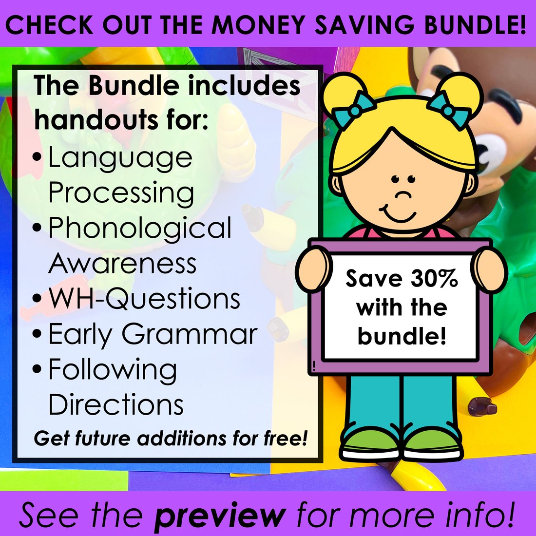 WH Questions Handouts for speech therapy – image 4