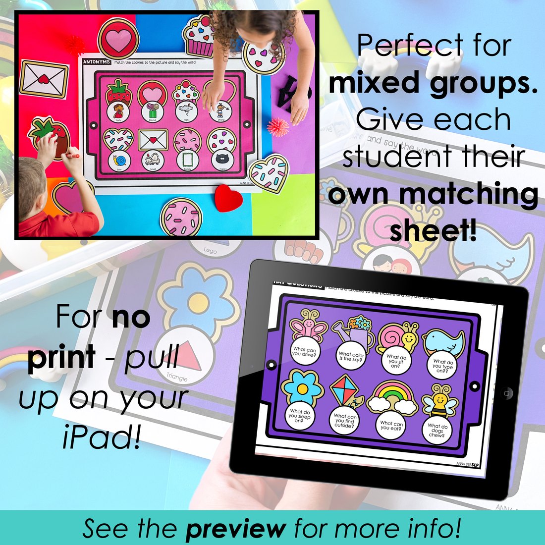 Say and play bundle for speech therapy – image 3