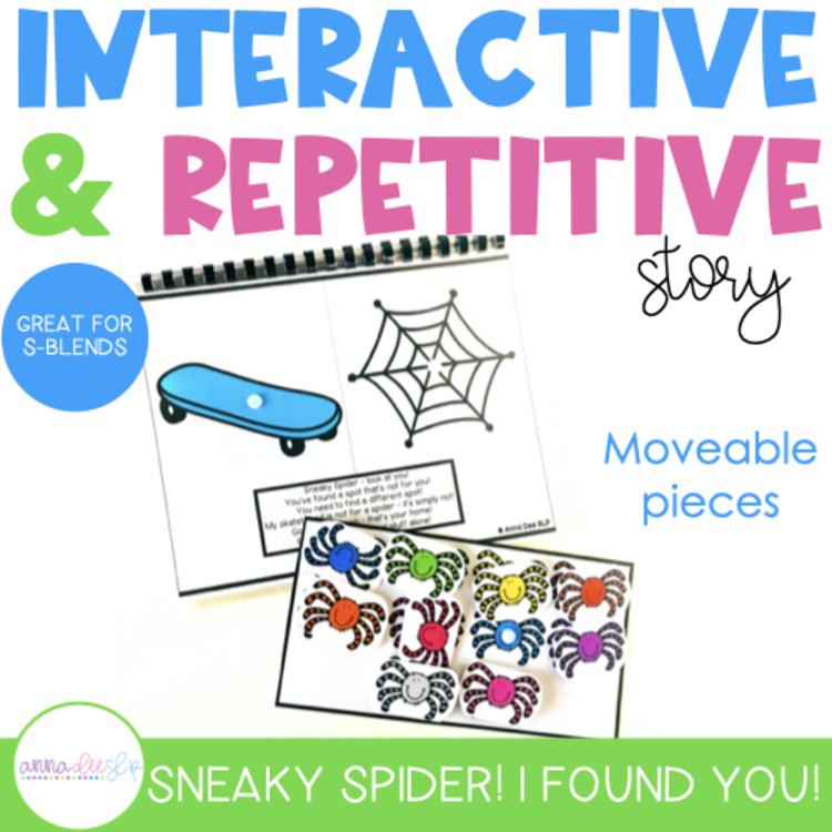 S-Blends Repetitive and Interactive Story Book for speech therapy