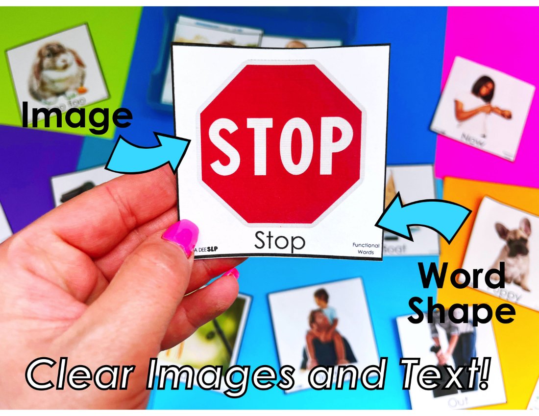 Apraxia Word List and Photo Drill Cards for speech therapy preview page 3