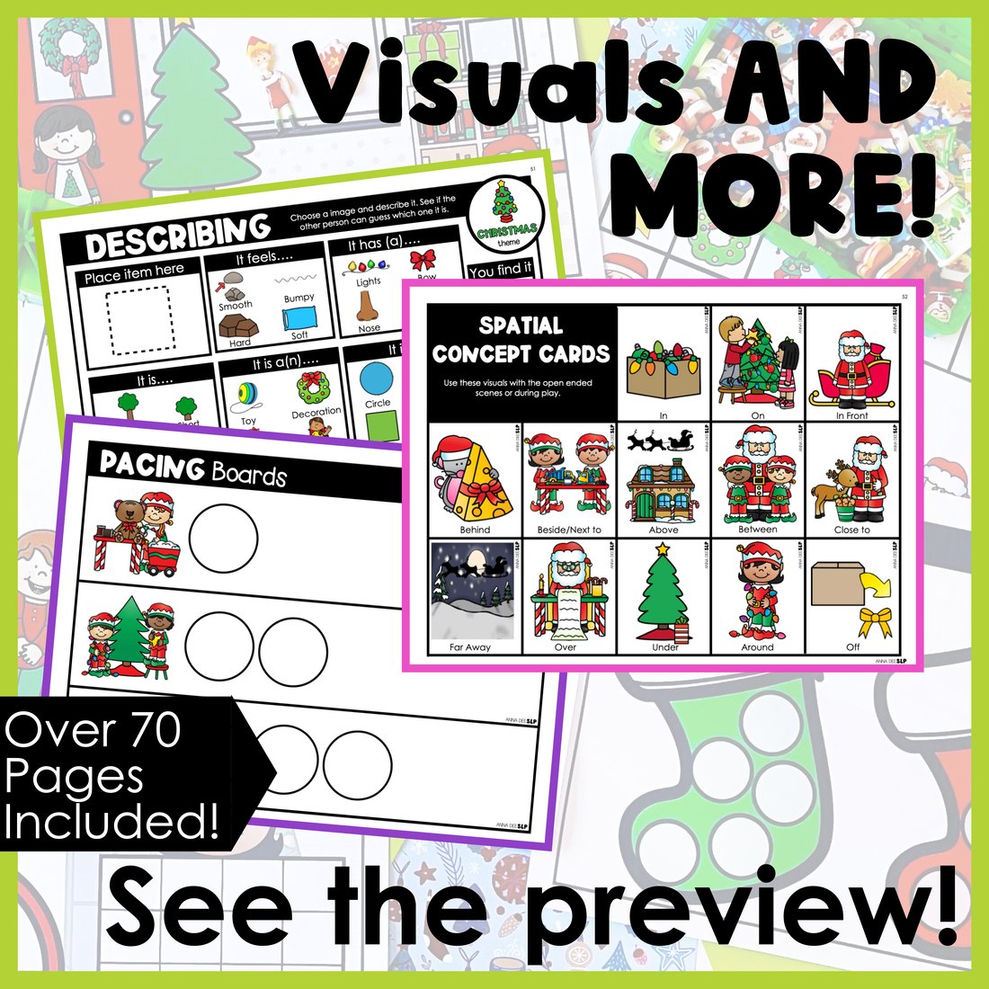 Christmas Activities and Worksheets for speech therapy – image 4